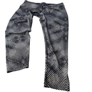 ADIDAS Women's Black/White Stripe Stretch Athletic‎ Track Leggings Size XL,Gym